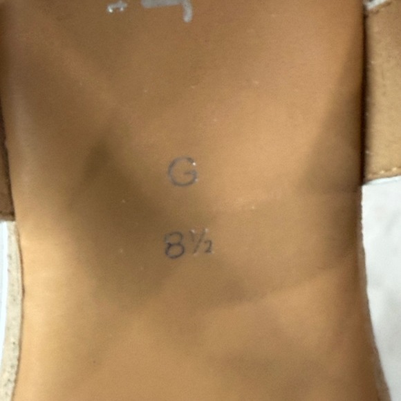 Gabor Shout Platform Wedge Sandals 8.5 Metallic Silver Leather Summer Comfort - Picture 13 of 14